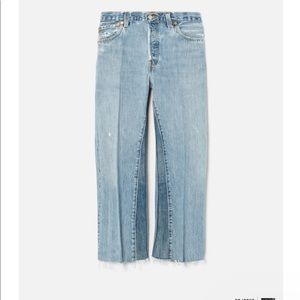 Re/Done Vintage Levi’s High Rise Wide Leg Crop